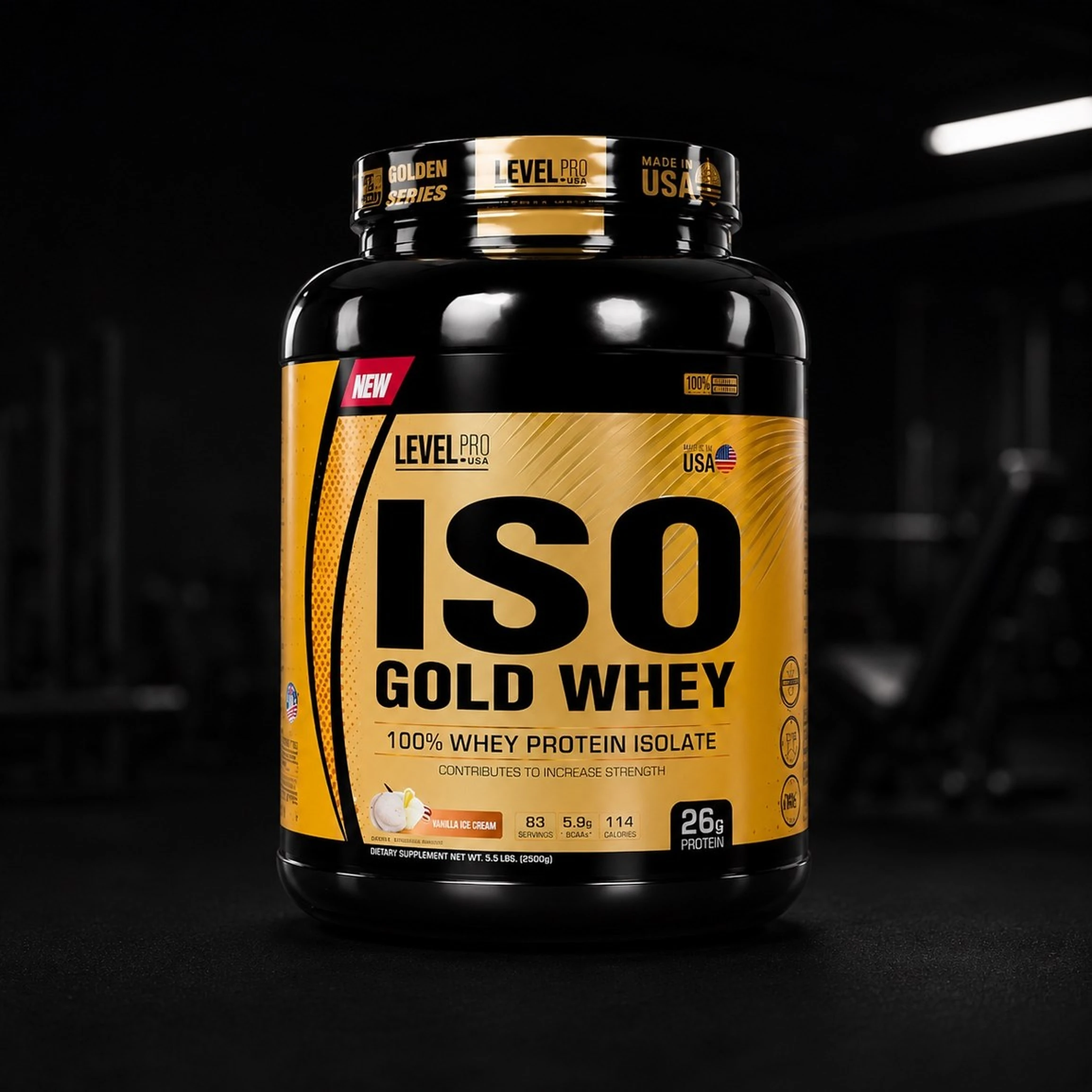 ISO Gold Whey 5.5 lb - Level Pro USA