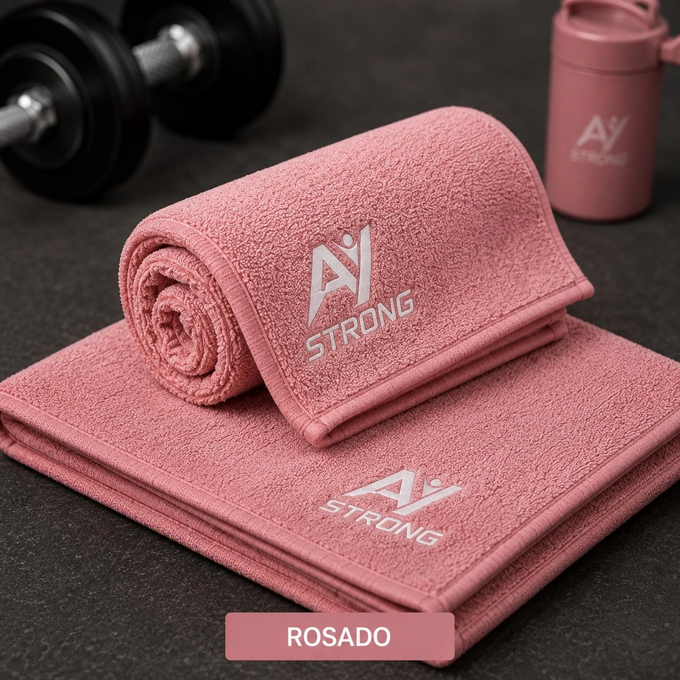 Toalla Deportiva A/Y Strong - Rosada