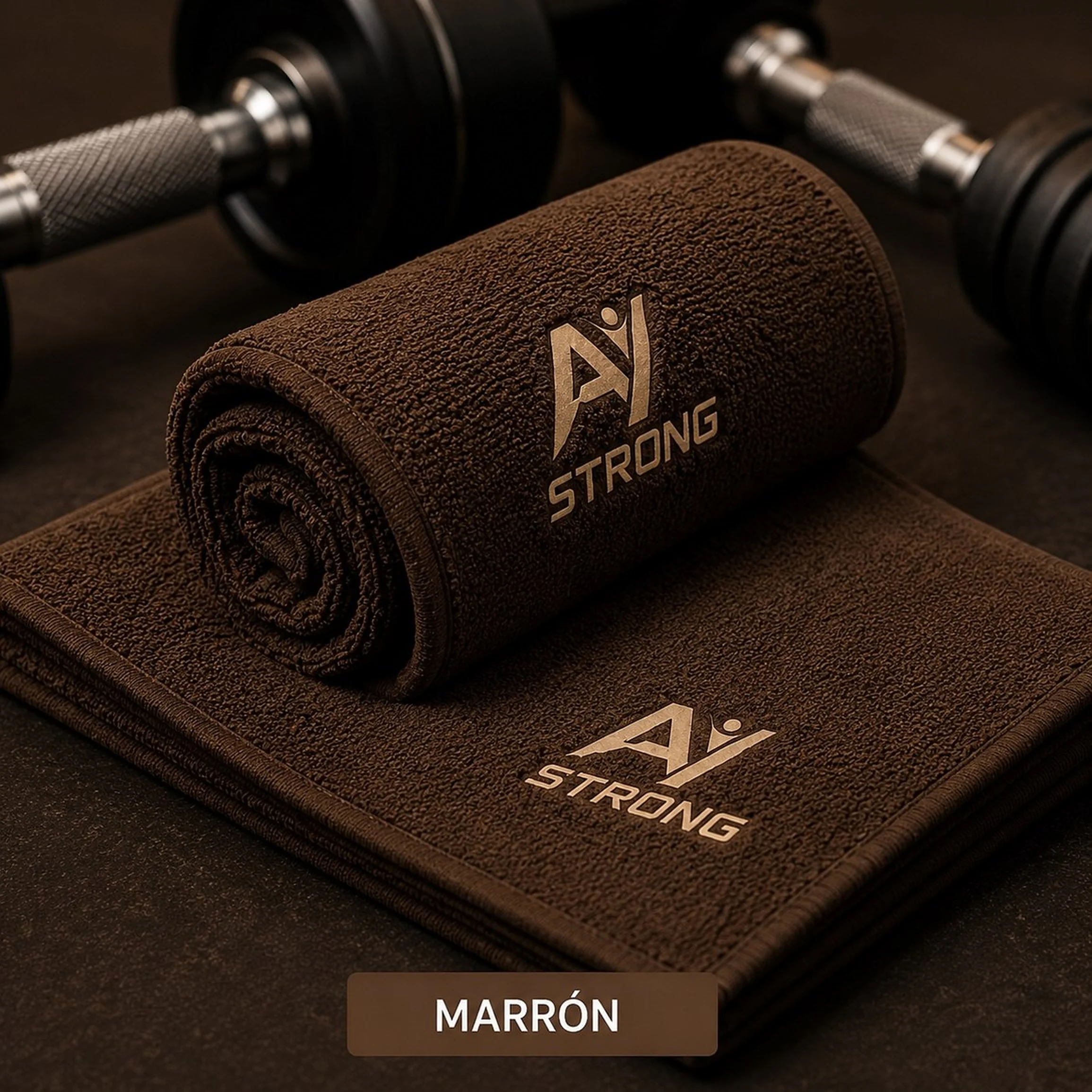 Toalla Deportiva A/Y Strong - Marrón